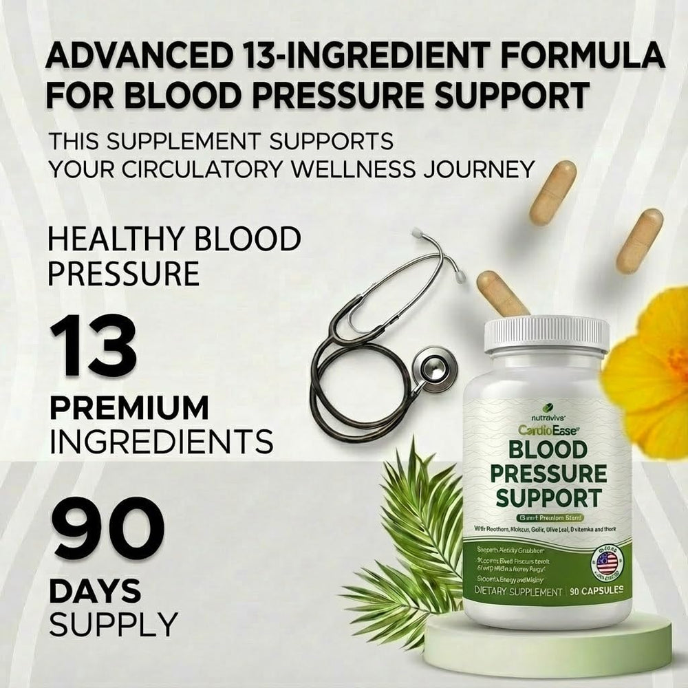 Nutravive Blood Pressure olive leaf extract component for vascular wellness.
