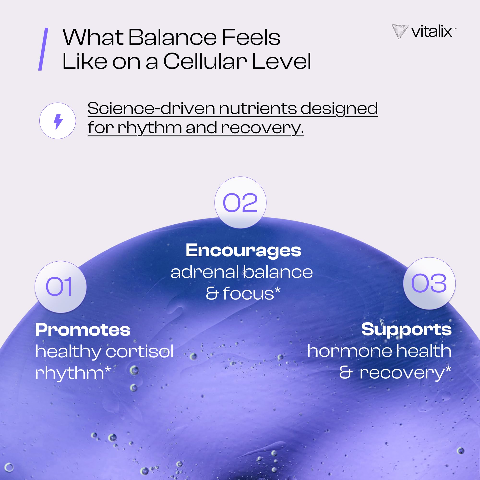 Vitalix bottle and scoop beside packaging under clean label messaging.