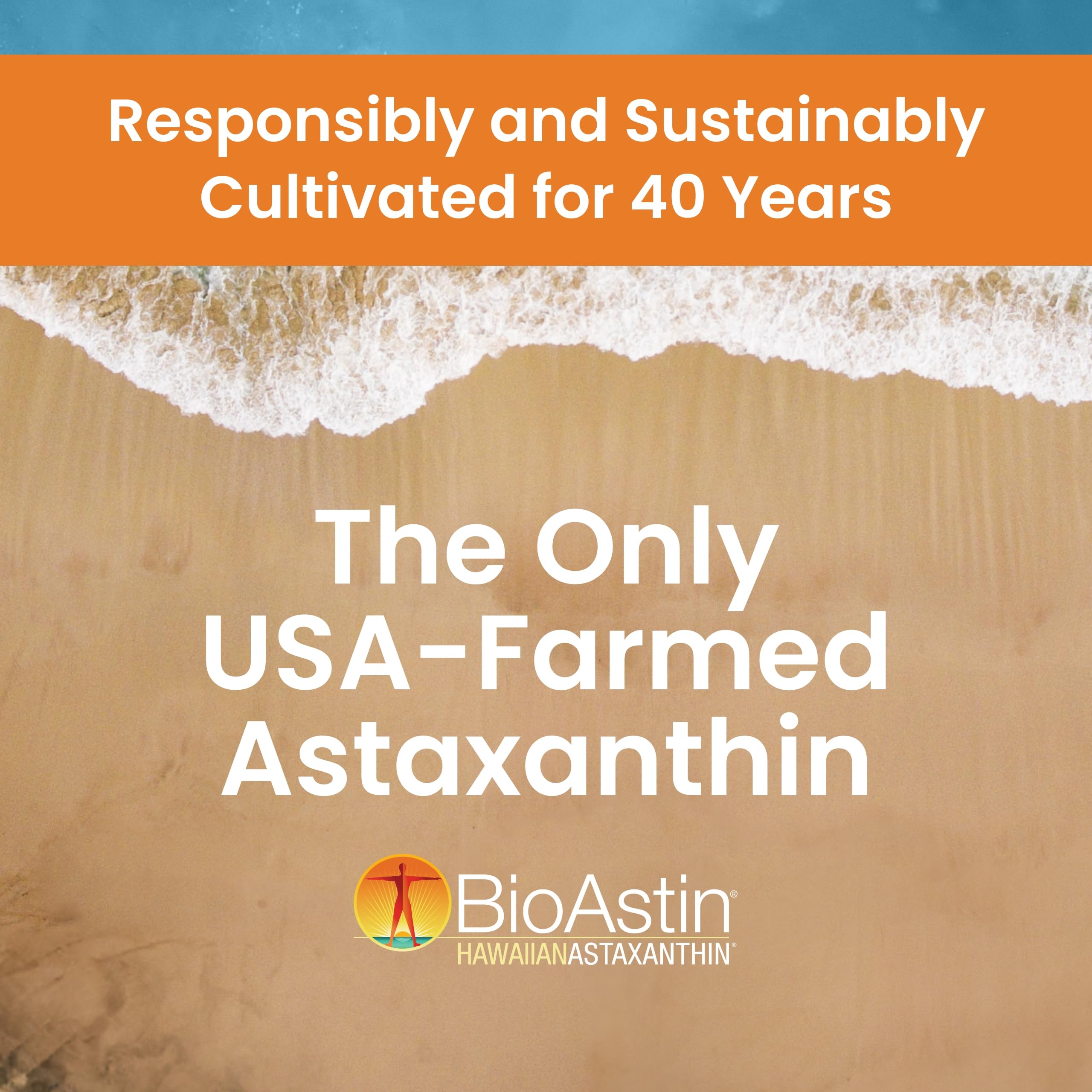 Nutrex Hawaii BioAstin pack highlights farm-direct sourcing and transparency.