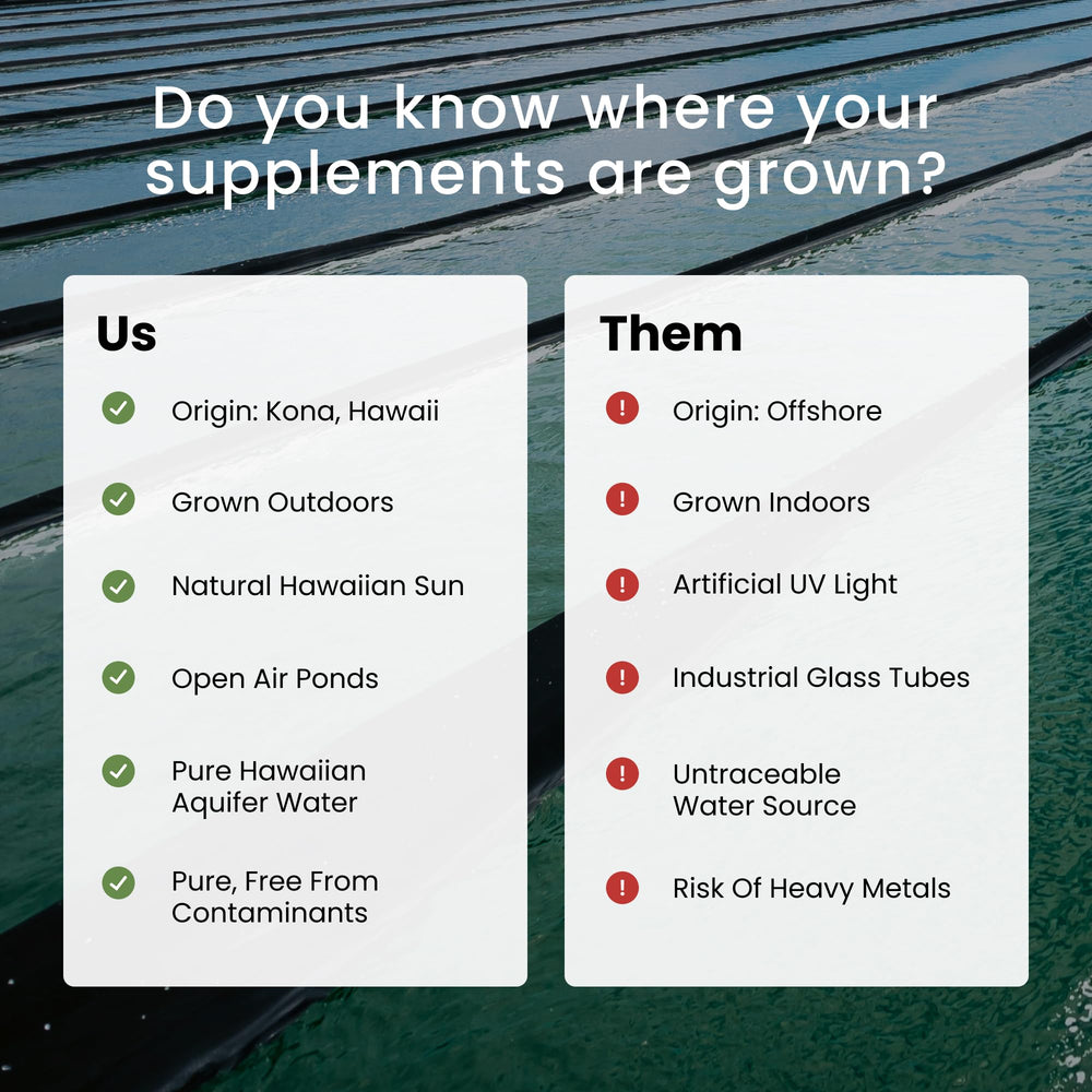 Laboratory testing bottles and equipment portraying Nutrex Hawaii third-party quality assurance