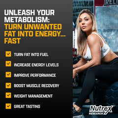 Glass of Nutrex Liquid Carnitine 3000 ready to drink before sessions.