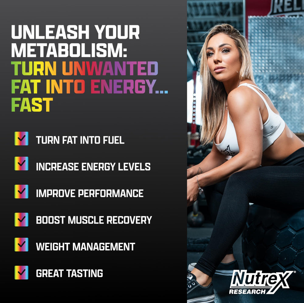 Nutrex Liquid L Carnitine 3000 label showing stimulant-free formula for steady energy.