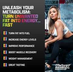 Nutrex Liquid L Carnitine 3000 label showing stimulant-free formula for steady energy.