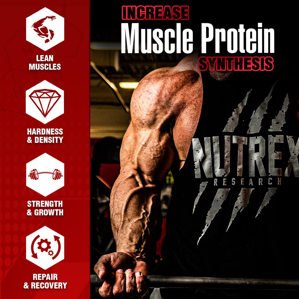 Packaging on shelf builds trust for bodybuilding enthusiasts.