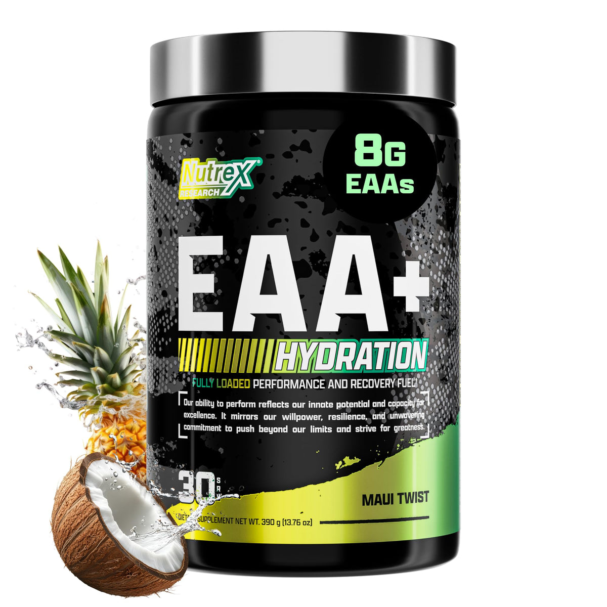 Nutrex Research EAA Hydration bottle pour for quick workout hydration