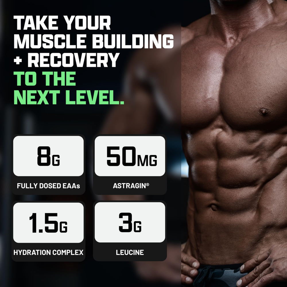 Nutrex Research EAA Hydration dissolving powder in water for hydration