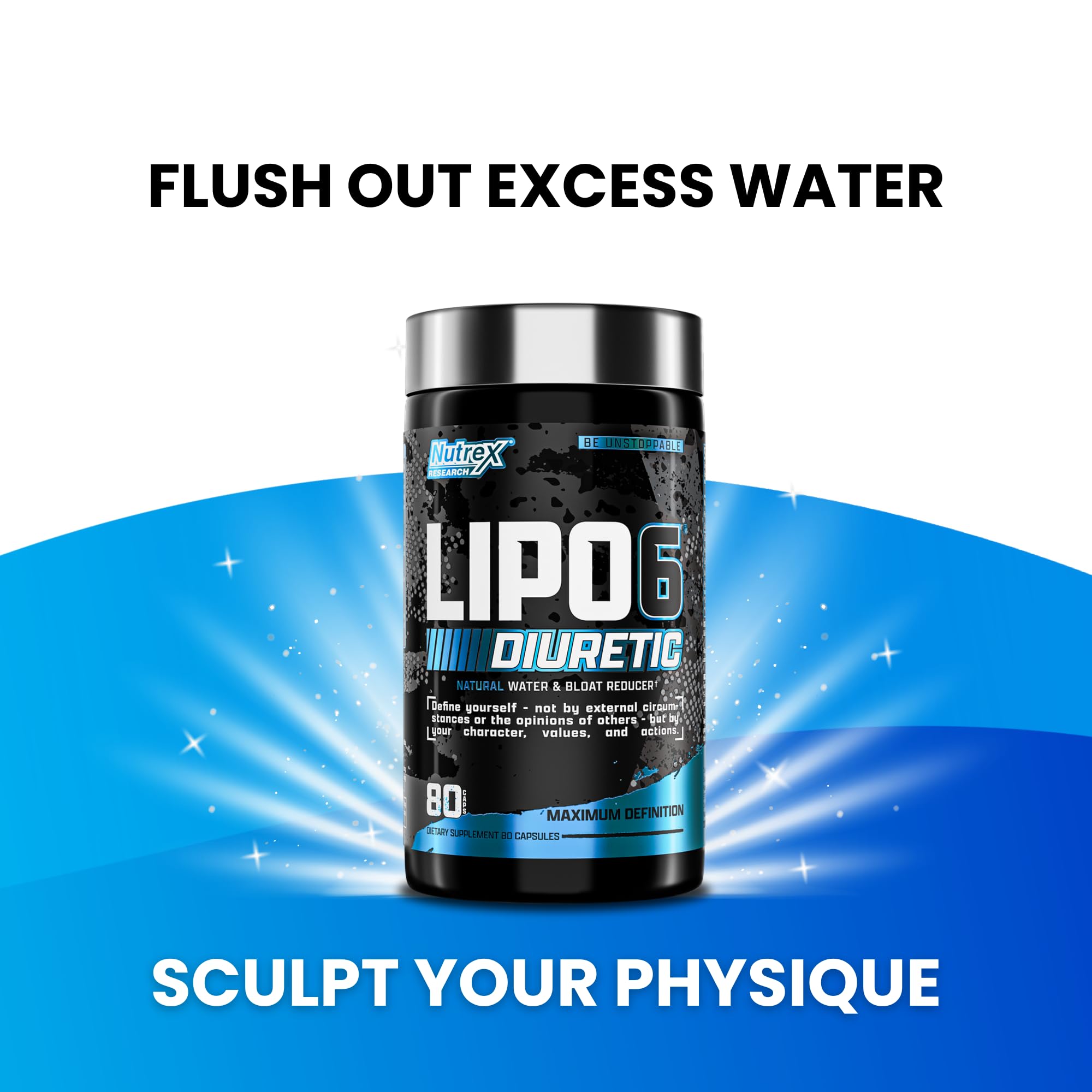 Nutrex Research Lipo 6 Black Diuretic sports-lean appearance, boosts confidence during workouts