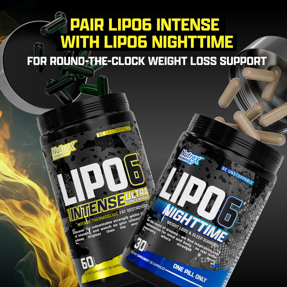 Nutrex Research Lipo6 Black Intense gym-bag-scene suggests easy carry for gym sessions.