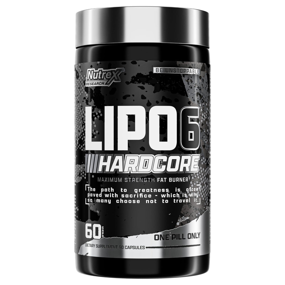 Nutrex Research Lipo-6 Hardcore bottle promotes sustained energy during daily activities