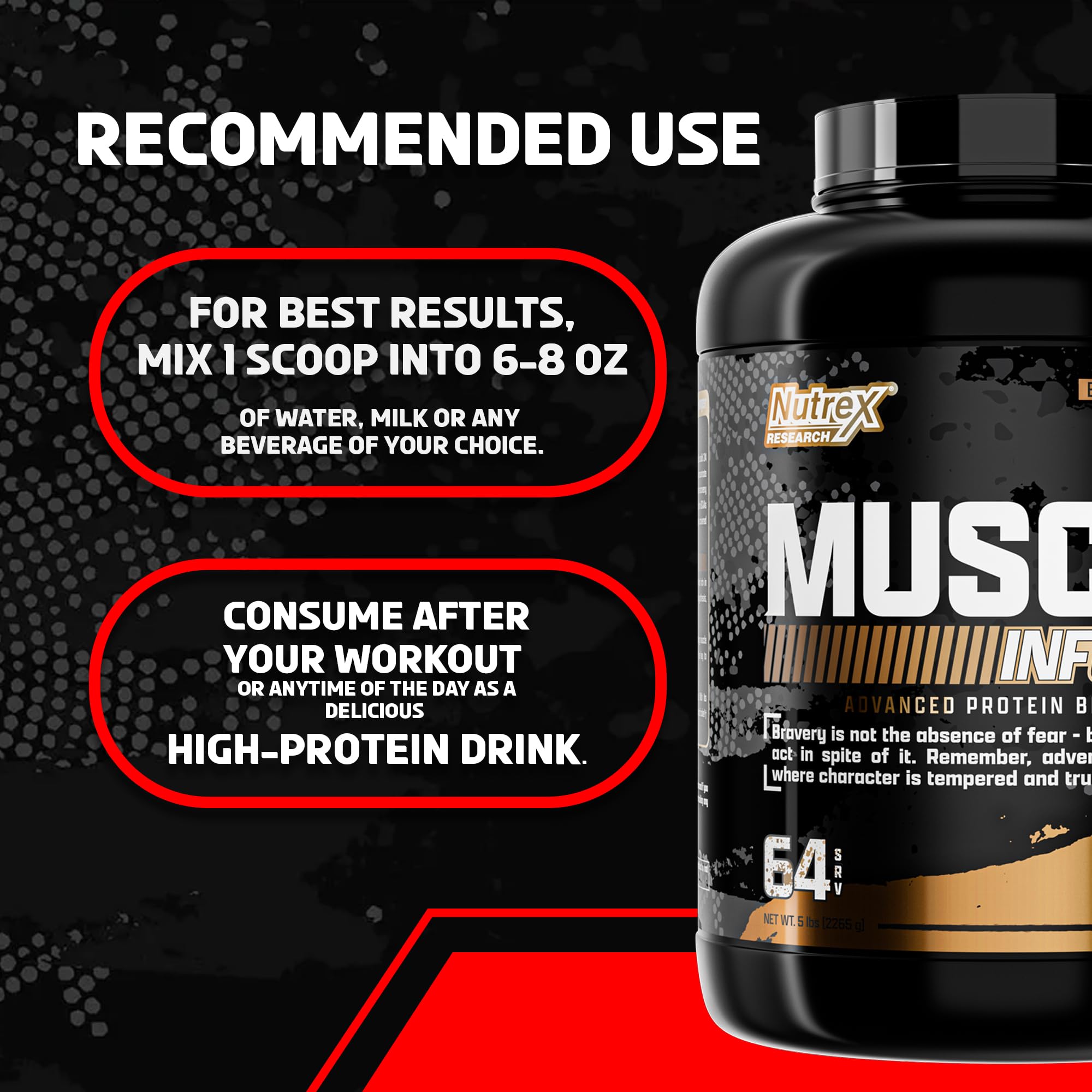 Nutrex Muscle Infusion ready-to-drink shake for on-the-go fueling