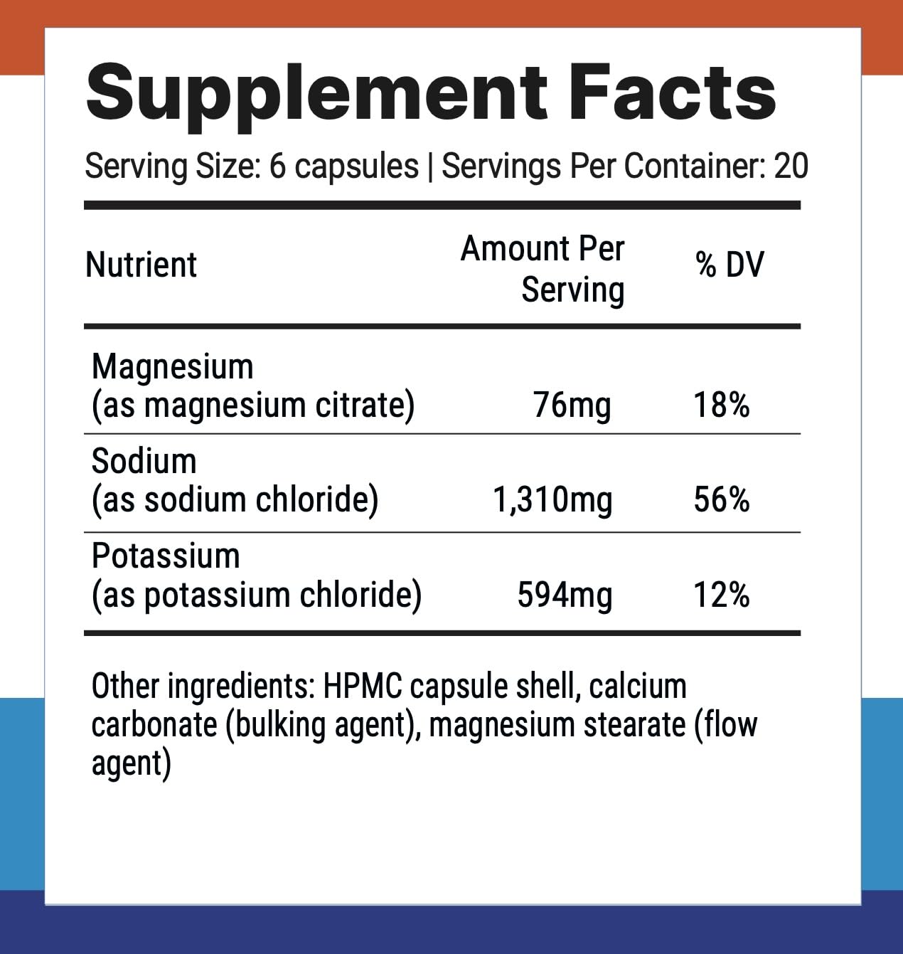 Nutri-Align Fasting Salts capsules inside bottle for convenient daily electrolyte intake.