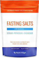 Nutri-Align Fasting Salts pouch front for extended fasting and electrolyte balance.