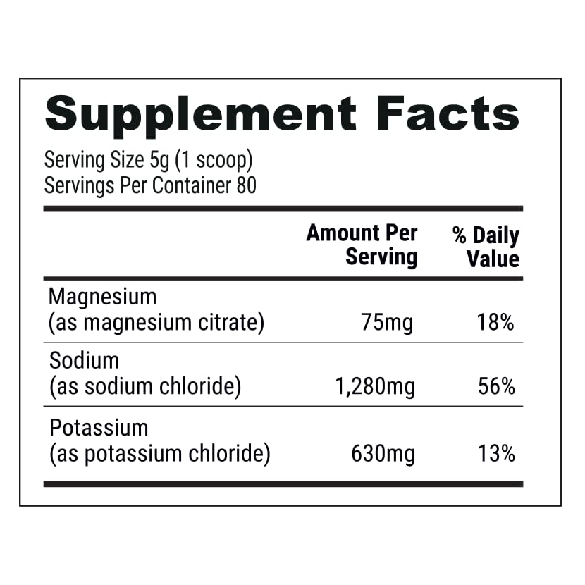 Nutri-Align Fasting Salts scoop 5g for precise daily dosing during fasting.