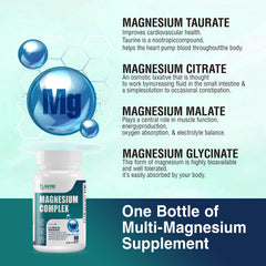 Nutri Potentia Magnesium Complex bottle on wood desk conveying quality