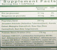 Nutri-West Total PROBIOTICS 120 capsules close-up highlighting capsules for daily use
