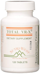 Nutri-West Total VR-X bottle front label for daily supplement routine