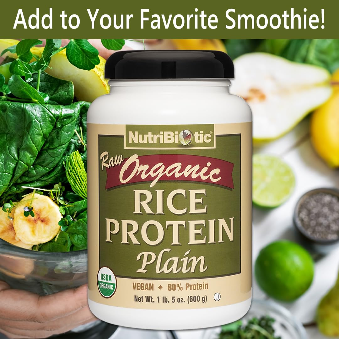 NutriBiotic Sprouted Brown Rice Protein ingredients profile