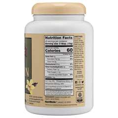 NutriBiotic dispensing scoop demonstrates easy measurement for quick protein boosts