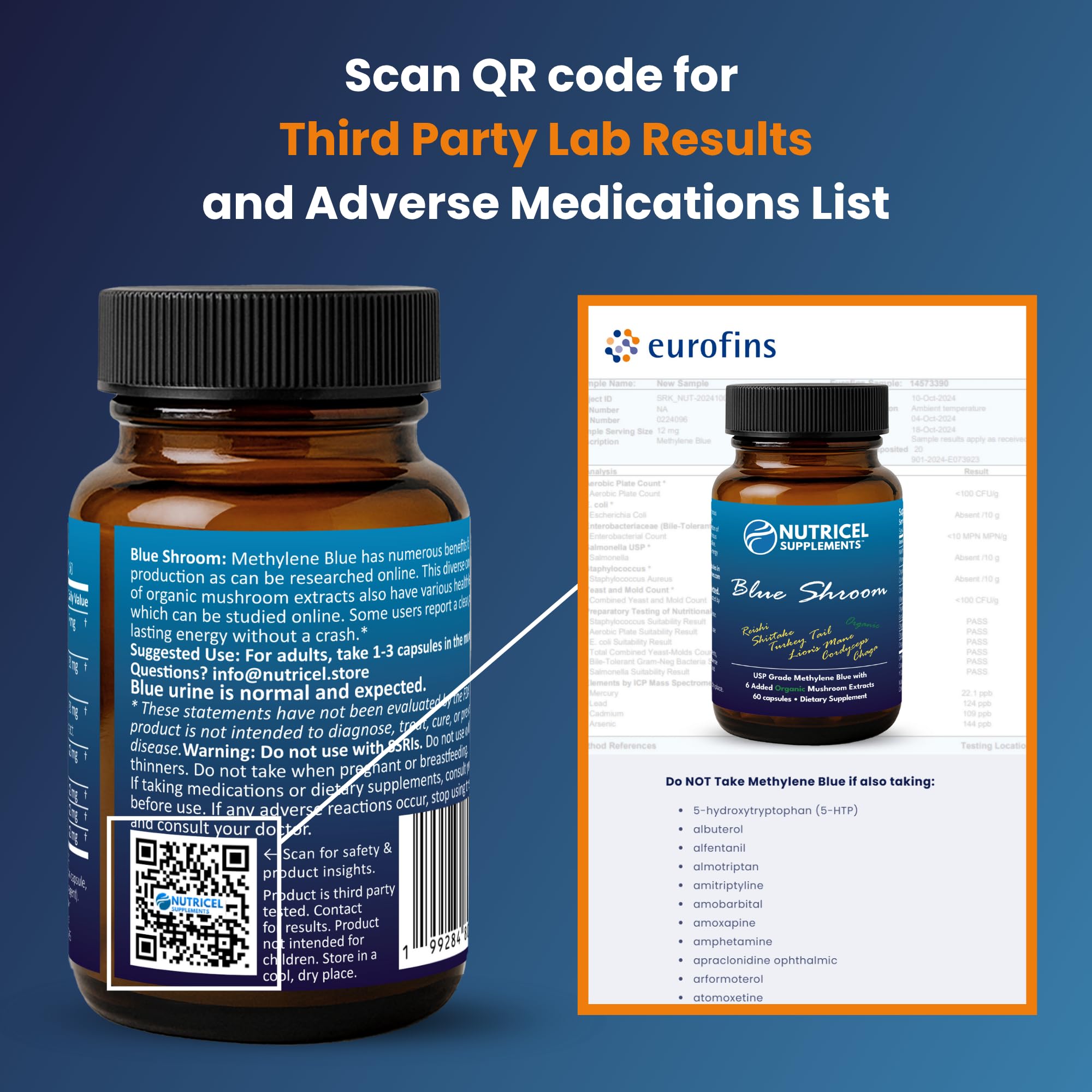 Nutricel Capsules close-up showing ultra-fine powder dissolution in water