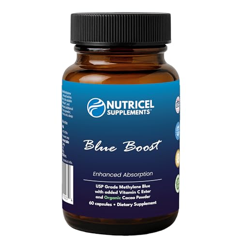 Nutricel Methylene Blue label close-up showing USP-grade quality