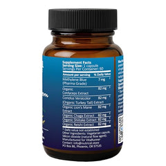 Nutricel Mushroom Extracts bottle with six organic mushrooms