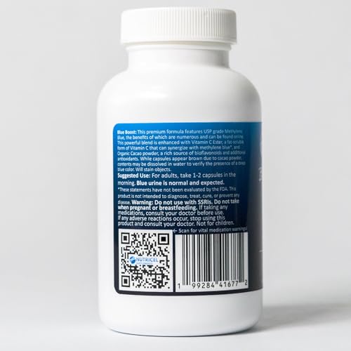 Nutricel Methylene Blue Capsules Eurofins third-party testing verification.