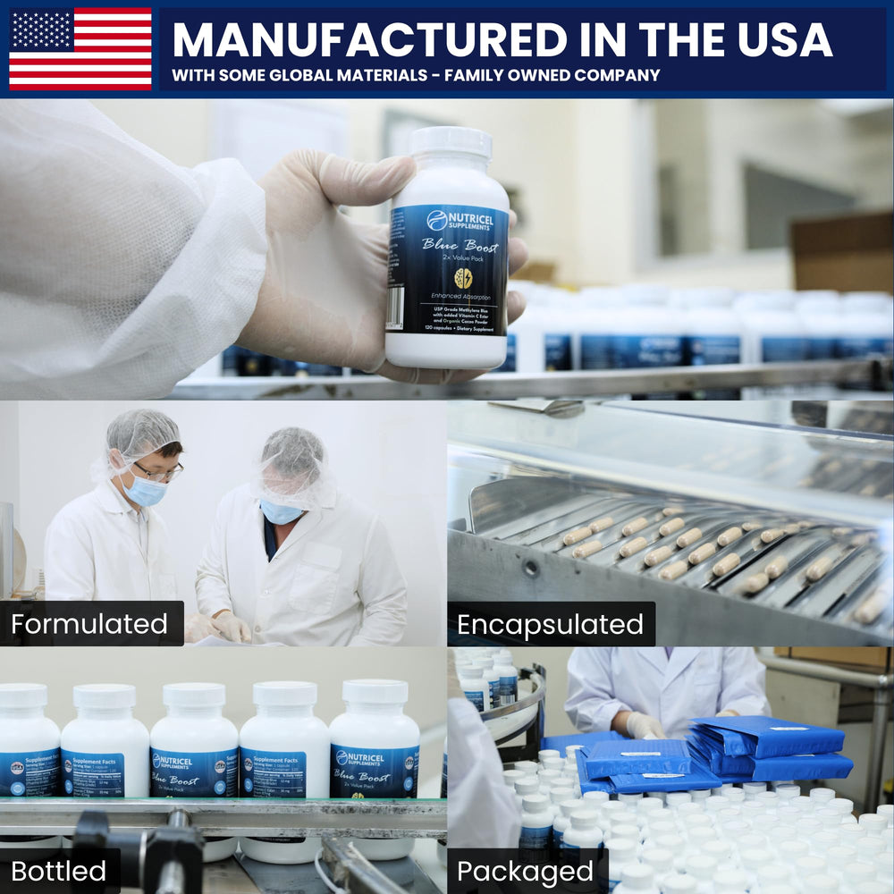 Nutricel USP reference compliant seal signaling quality standards.