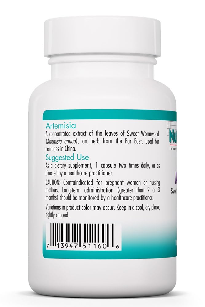 Nutricology Artemisia packaging label highlights hypoallergenic quality