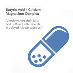 Nutricology ButyrAid bottle back panel showing daily dosage and hypoallergenic heritage.