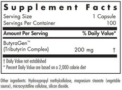 Nutricology ButyrAid capsules close-up highlighting capsule shape for easy swallowing.