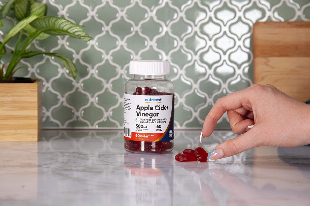 GMP compliant, FDA registered facility symbol near product image.