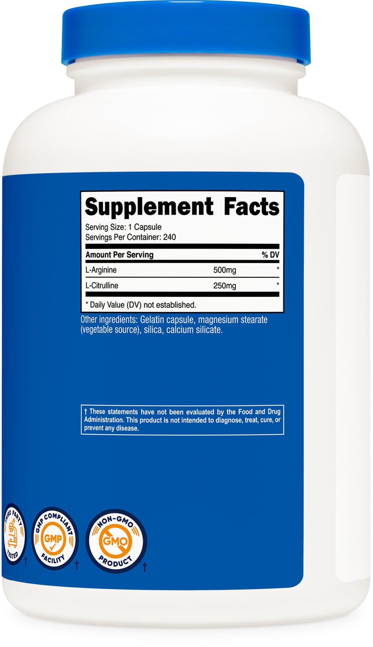 Nutricost bottle with daily dosing reminder for morning routine.