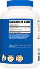 Nutricost Artichoke Extract label 5% Cynarin conveys standardized potency and quality promise