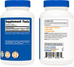 Nutricost B12 vegetarian capsules pack, convenient daily supplementation option.
