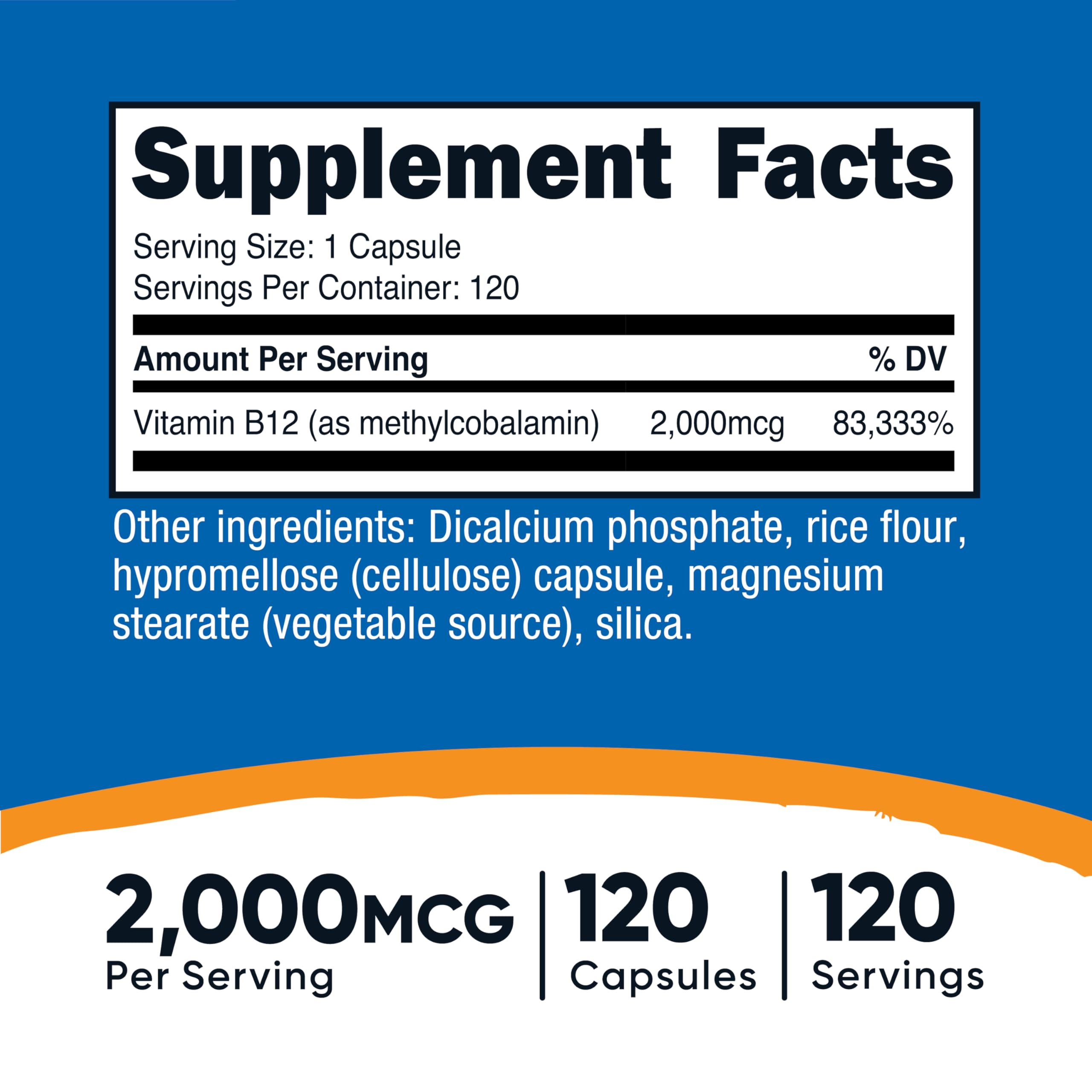 Nutricost B12 vegetarian capsules close-up, ideal for plant-based diets and daily use.