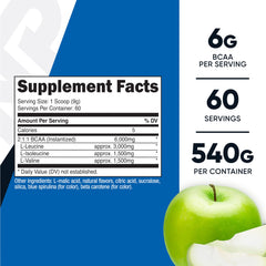 Nutricost BCAA botella de 60 porciones para hidratación durante el entrenamiento