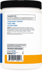 Nutricost BCAA + Hydration Peach Mango flavor label highlighting fruity taste