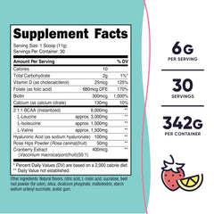 Nutricost BCAA for Women serving scoop shown for precise dosing