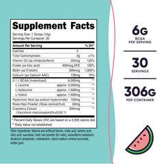 Nutricost BCAA Women Watermelon powder tub with flavor for intra-workout fuel.