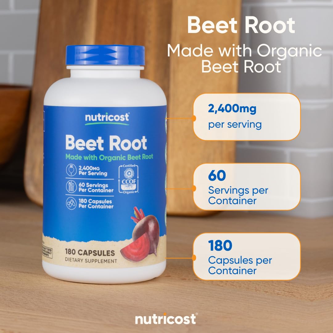 Nutricost bottle on shelf emphasizing 60 servings per bottle
