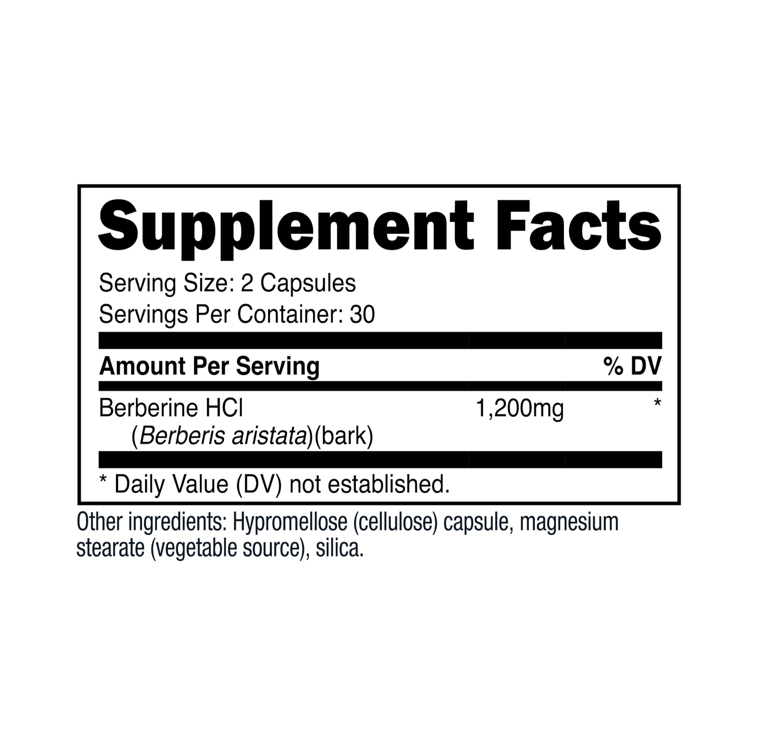 Nutricost Berberine HCl ISO testing seal indicating third-party verification