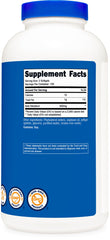 Nutricost Beta Sitosterol 240 softgels nutrition facts label highlights serving size.