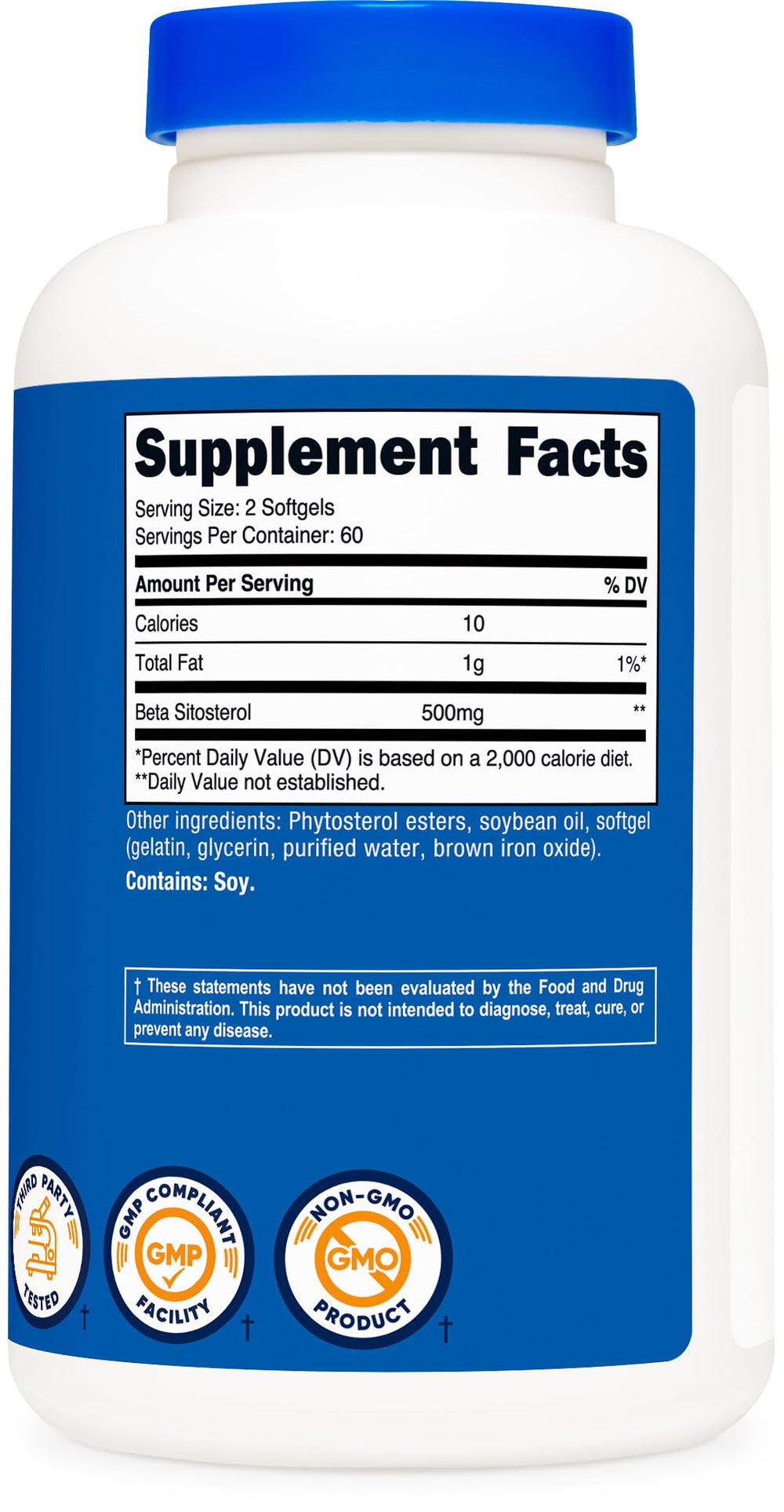 Softgels pouring from Nutricost bottle for easy daily intake.