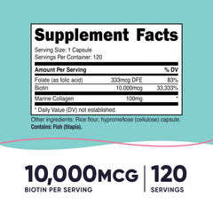 Close-up of capsules with folate content per capsule for balanced daily nutrition