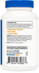 Nutricost Boron Capsules 5mg bottle close-up – high-quality vegetarian capsules.
