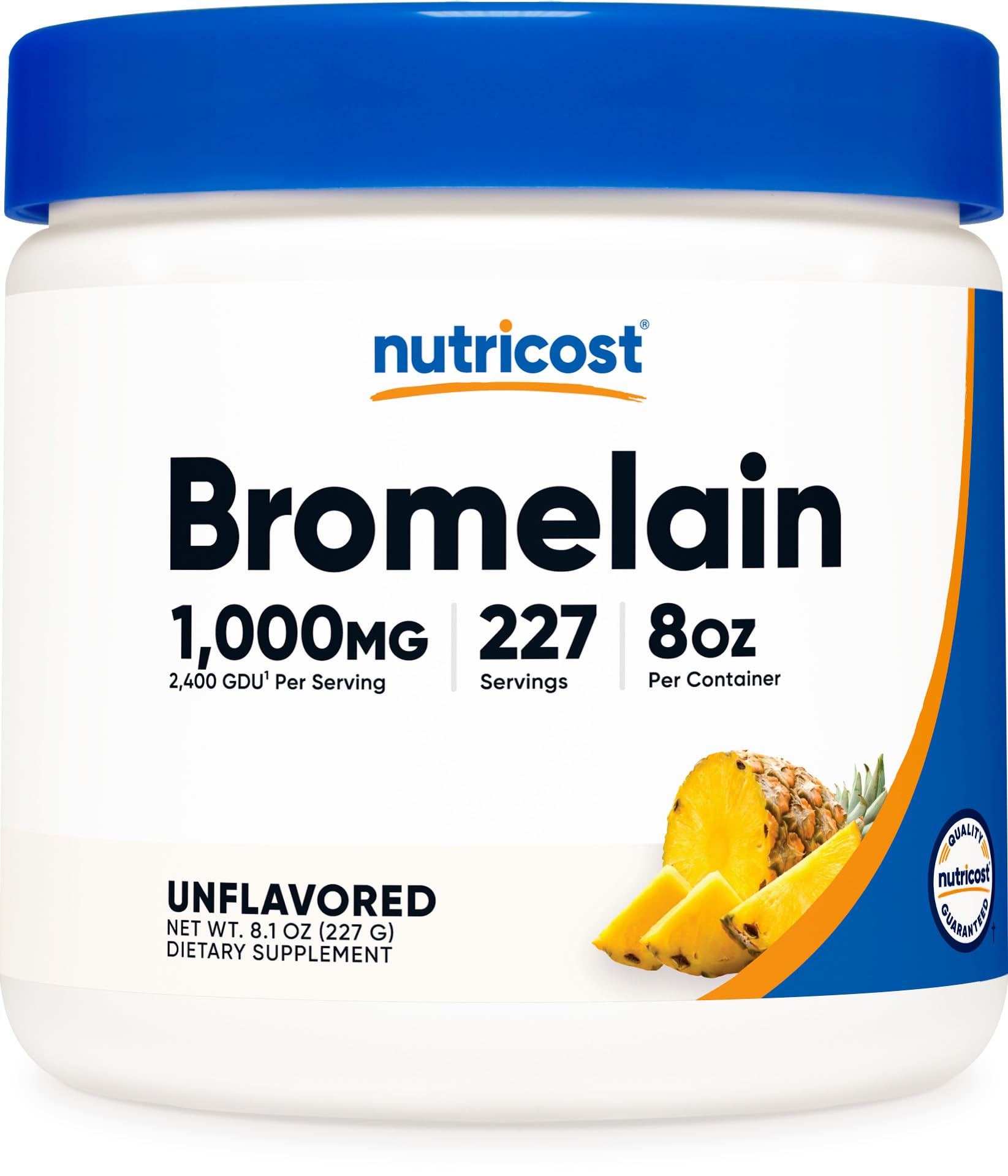 Nutricost Bromelain Powder 8oz bottle for daily wellness routine