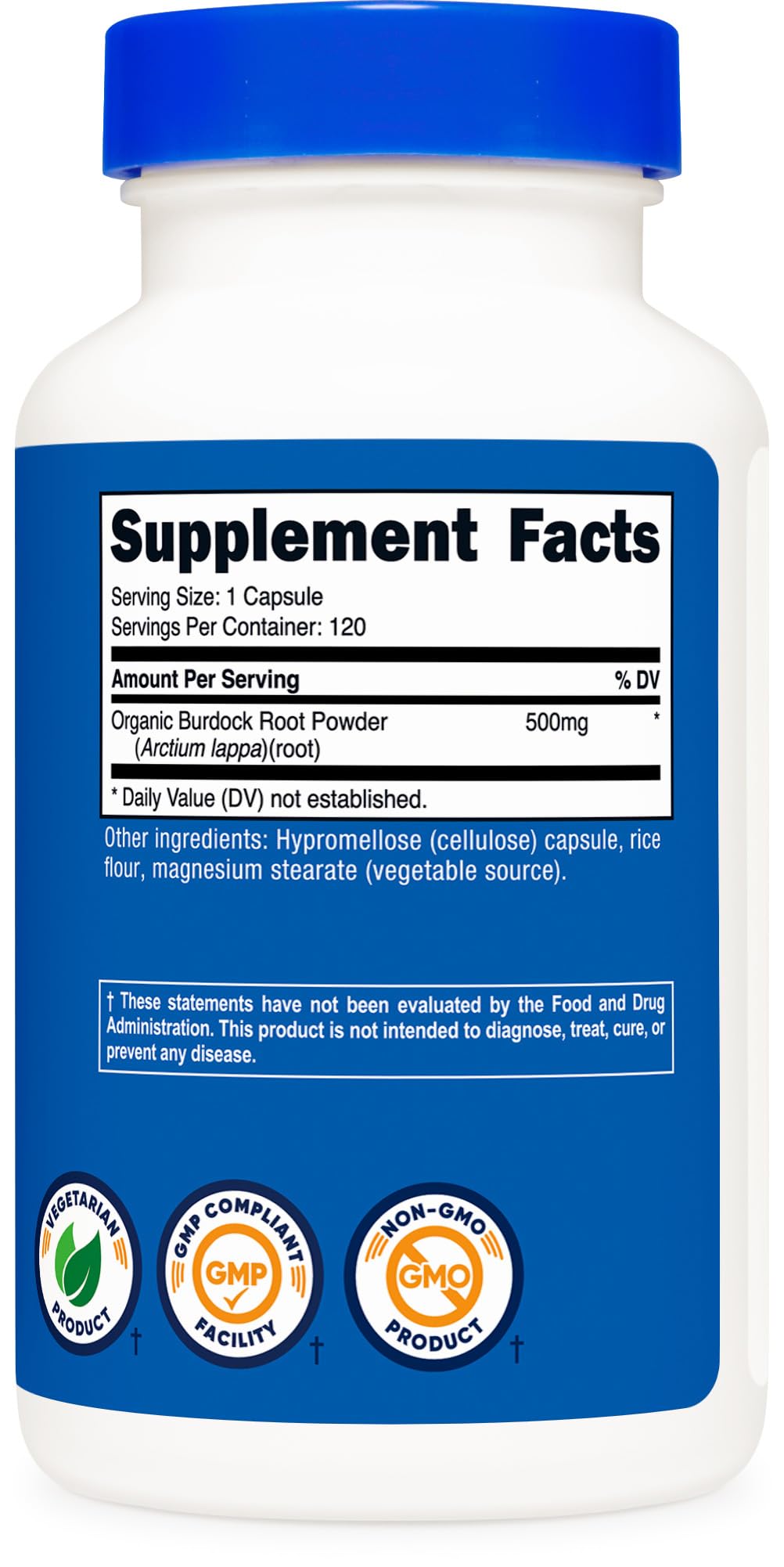 Nutricost Burdock Root is vegetarian friendly and third-party tested.