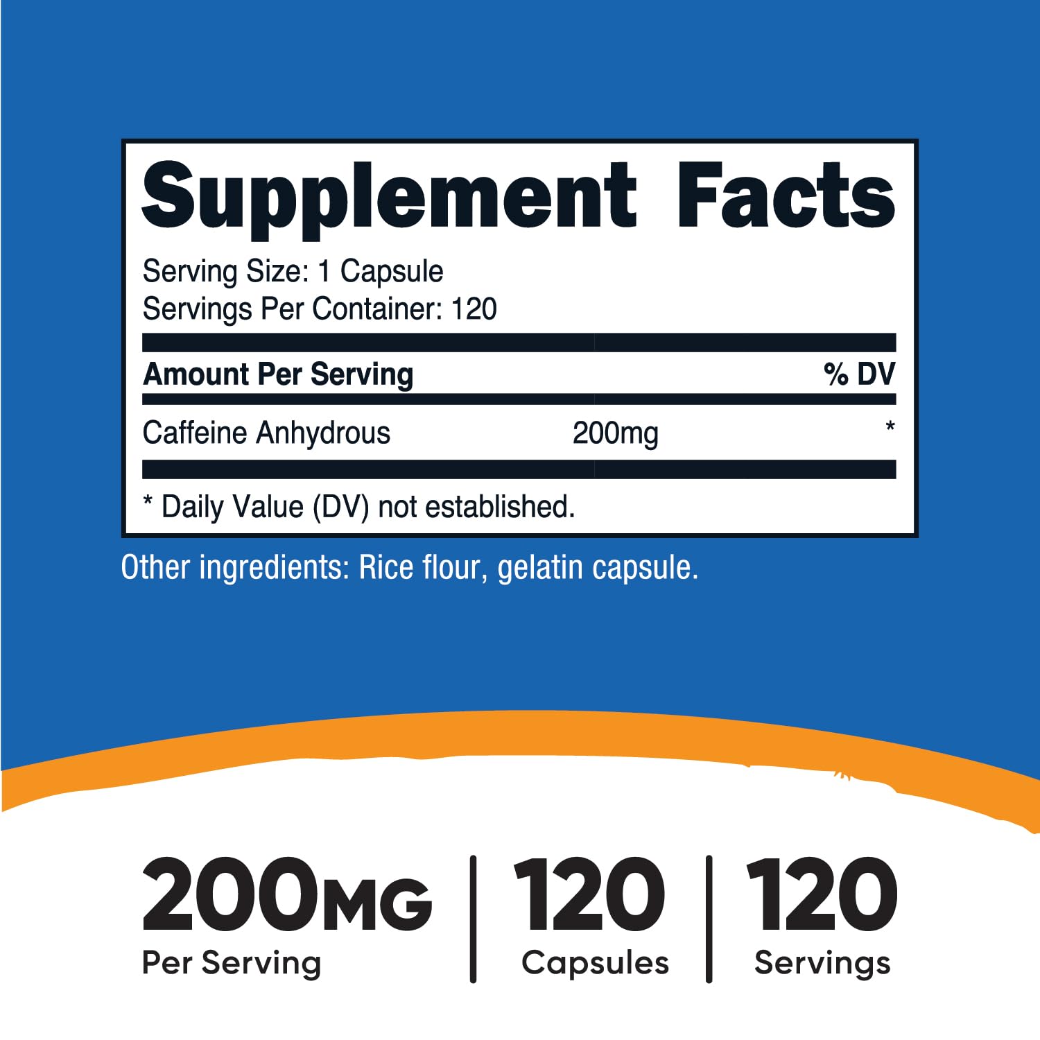 Nutricost caffeine pills capsules closeup highlighting compact form for on-the-go use