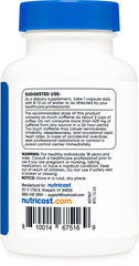 Nutricost caffeine pills NSF-certified facility stamp visible, ensuring product quality