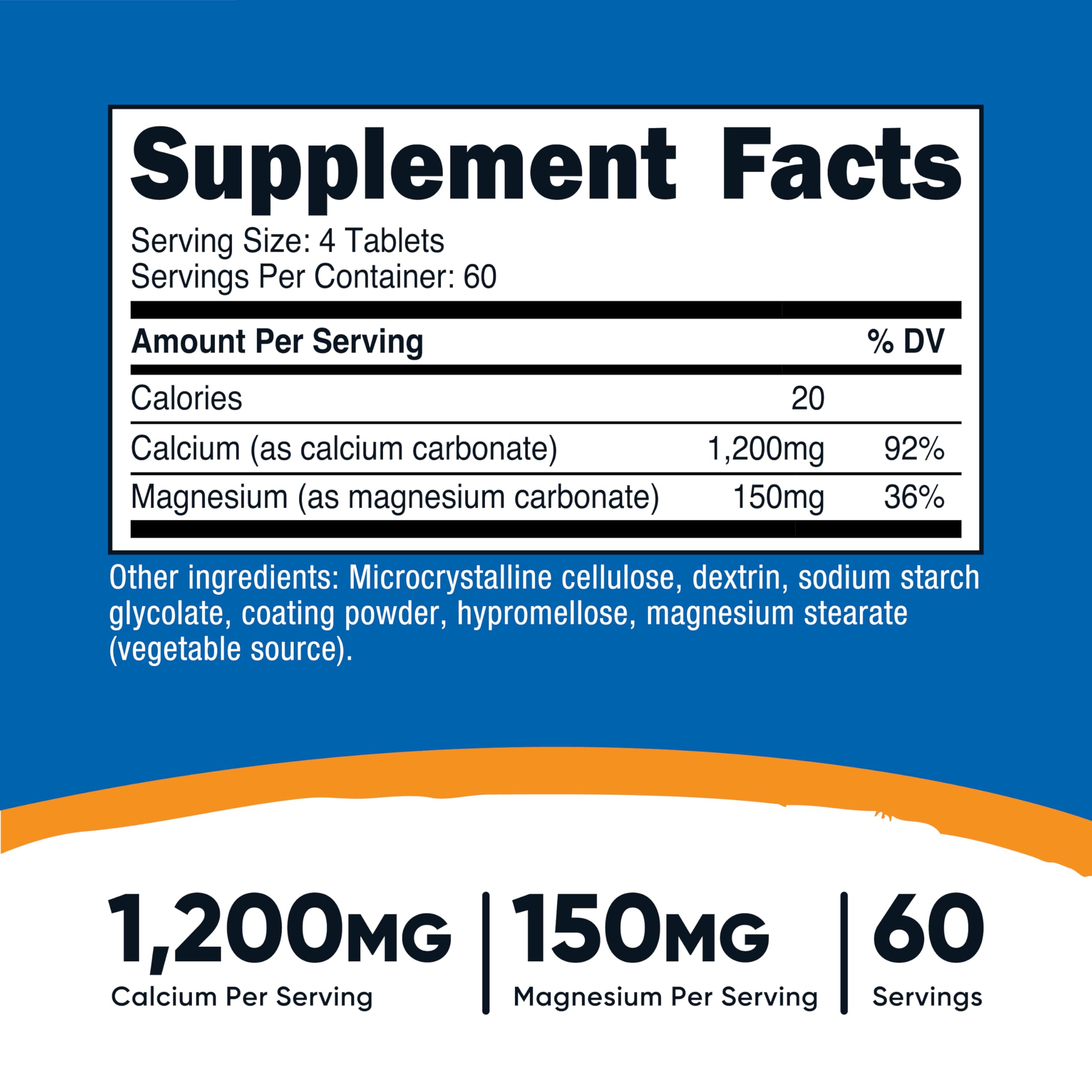 Nutricost bottle side shows gluten-free and non-GMO credentials